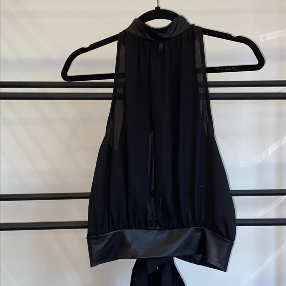 Black Halter Top